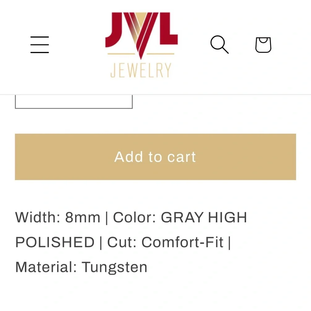 Men's Polished Silver Band